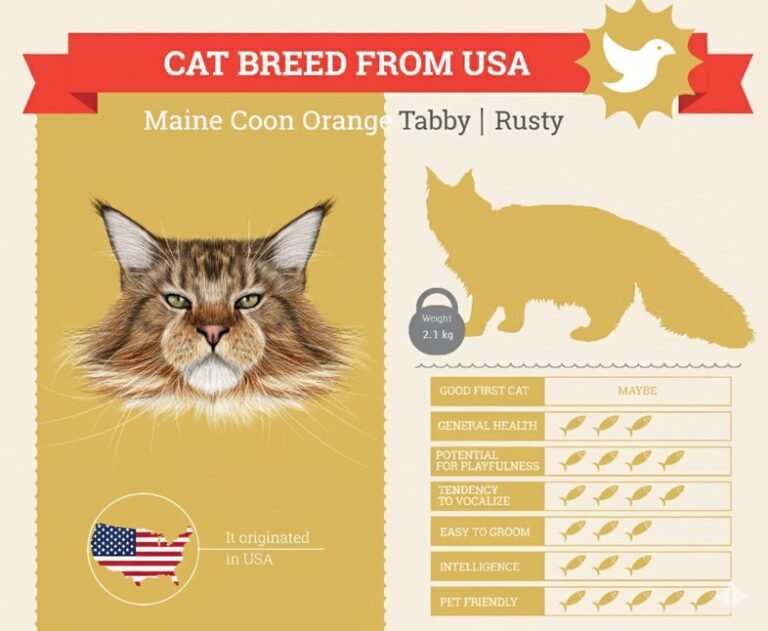orange tabby maine coon kitten